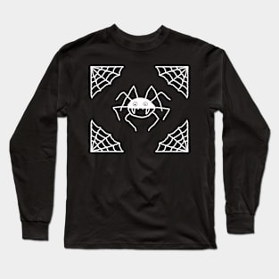 Spiders Web and spider illustration Long Sleeve T-Shirt